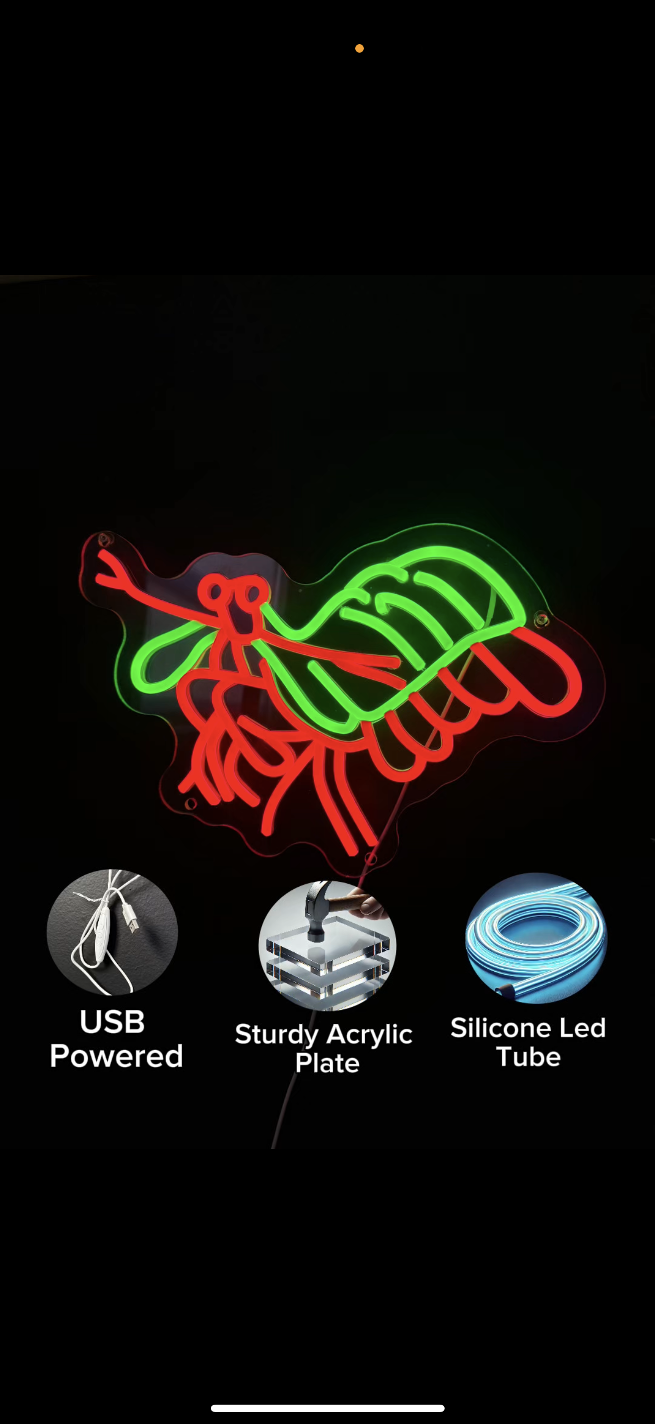 Mantis Shrimp Neon Sign