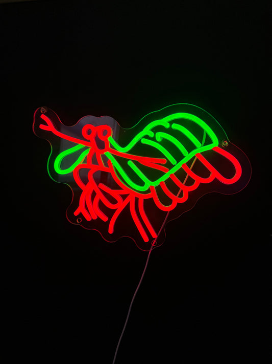 Mantis Shrimp Neon Sign