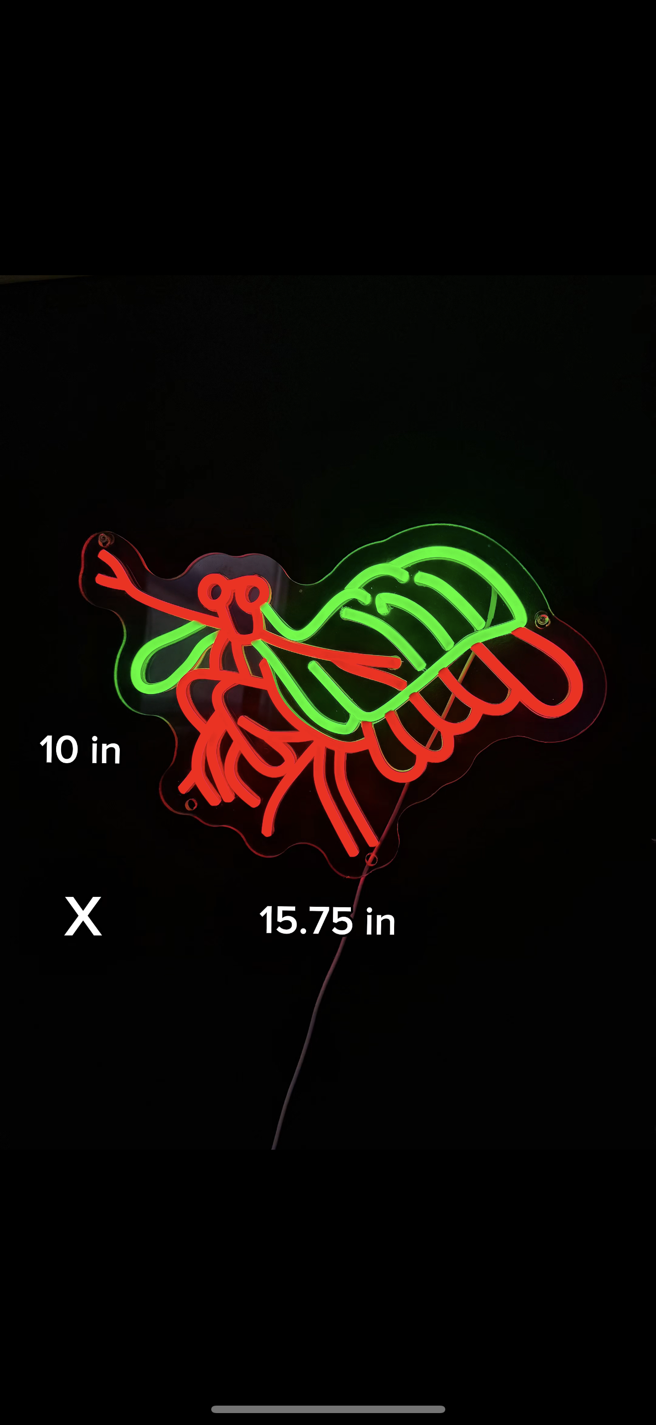 Mantis Shrimp Neon Sign